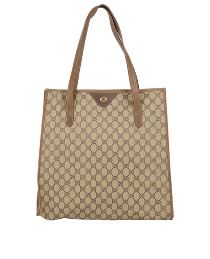 Vintage GG Supreme Shopper, &pound;390, Handbags, Beige, Canvas/Leather, Front view